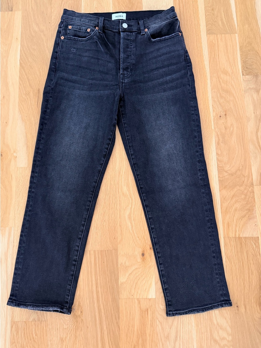 Pistola Charlie High Rise Straight Ankle Jeans